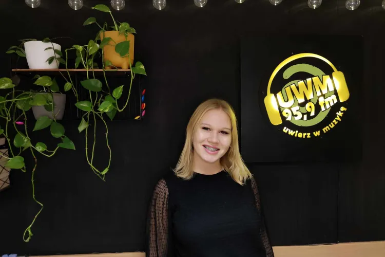 Aleksandra Purkiewicz w Radiu UWM FM