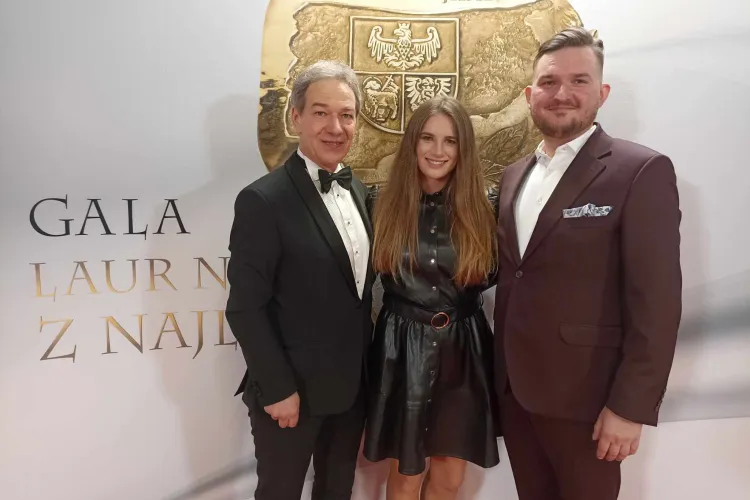 Prof. Jan Połowianiuk, Aleksandra Lisowska i Wojciech Dzieszkiewicz