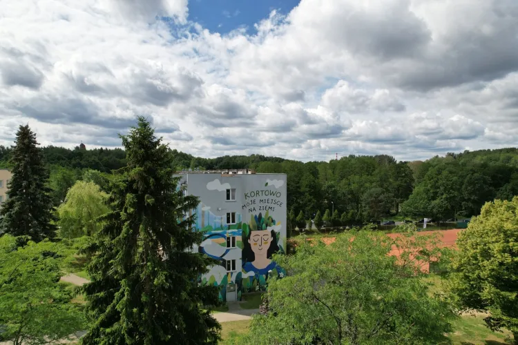 Kortowo - widok na mural
