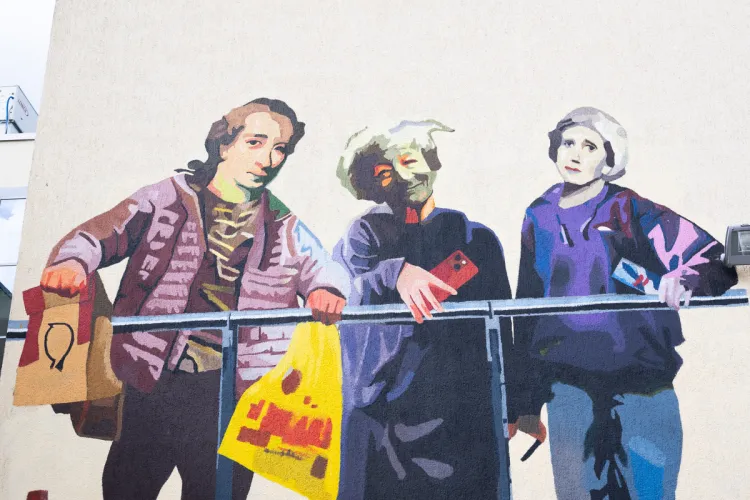 Mural na budynku Wydziału Humanistycznego UWM