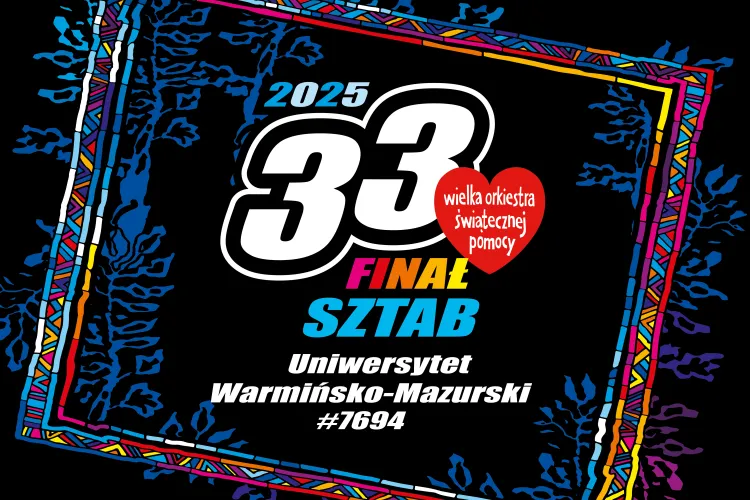 Wielka Orkiestra Świątecznej Pomocy - grafika promująca 33. Finał na UWM