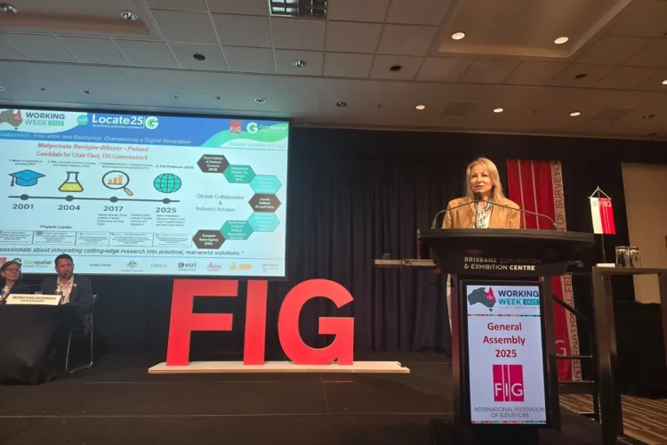 prof. Małgorzata Renigier-Biłozor na posiedzeniu FIG w Brisbane