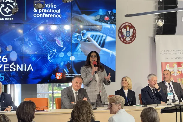 Mariola Grzybowska-Brzezińska podczas konferencji Hospital 360 