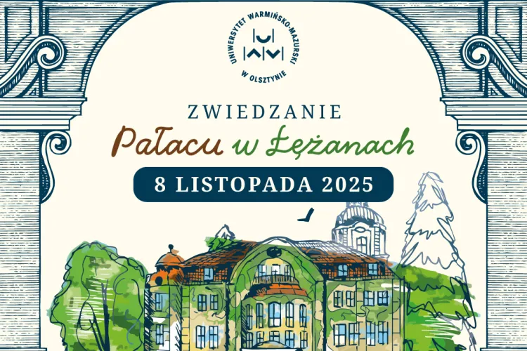 grafika ozdobna do artykulu dotyczacego zwiedzania palacu w lezanach