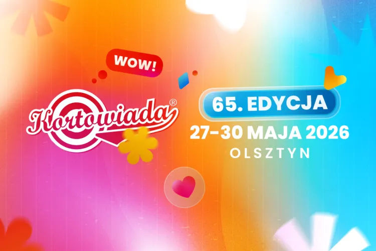 Kortowiada 2026 - grafika zapowiadające juwenalia, które odbędą się w dniach 27-30 maja 2026