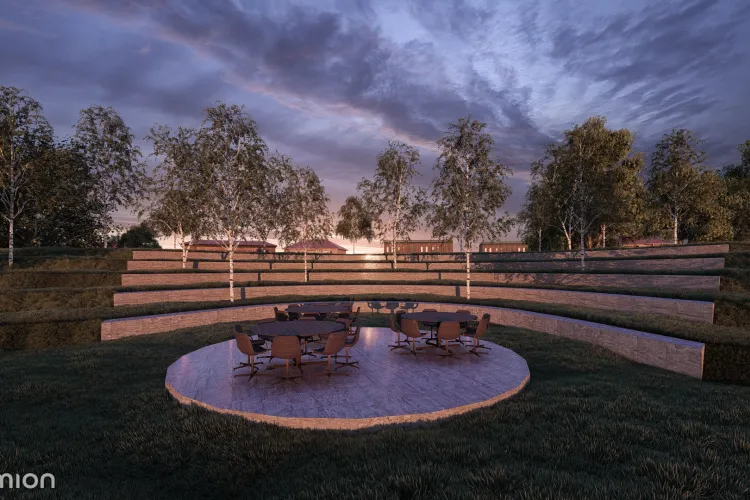 Amfiteatr Zieleni w Kortowie - wizualizacja