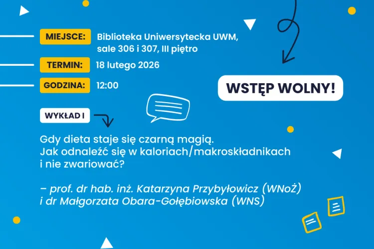 naukowe srody - informacja o spotkaniu 18 lutego 2026