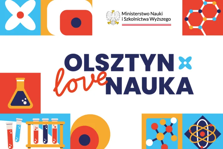 grafika zapowiadająca wydarzenie z logotypem z napisem olsztyn love nauka