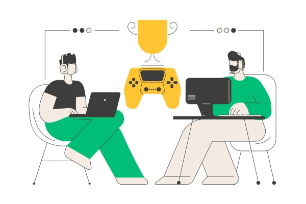 grafika ilustrująca artykuł o e-sporcie