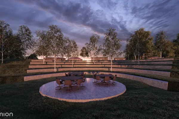 Amfiteatr Zieleni w Kortowie - wizualizacja