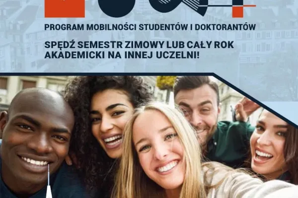 Młodzi ludzie i napis MOST