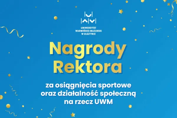 Grafika promujące przyznanie nagród rektora