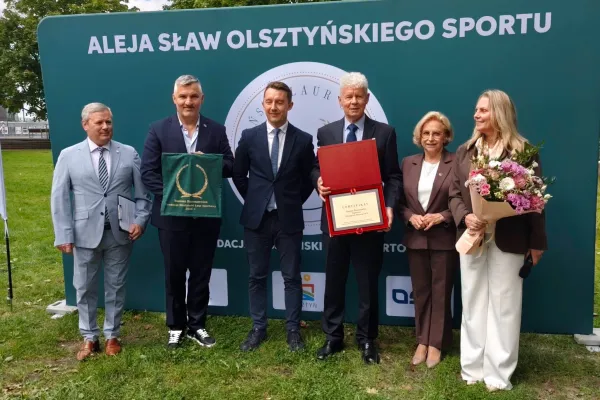 Tomasz Rumszewicz w Alei Sław Olsztyńskiego Sportu