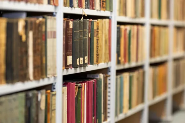 Książki na biblioteczny regale