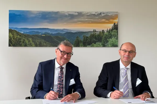 Prof. Jerzy Przyborowski i prof. Stephan Trahasch