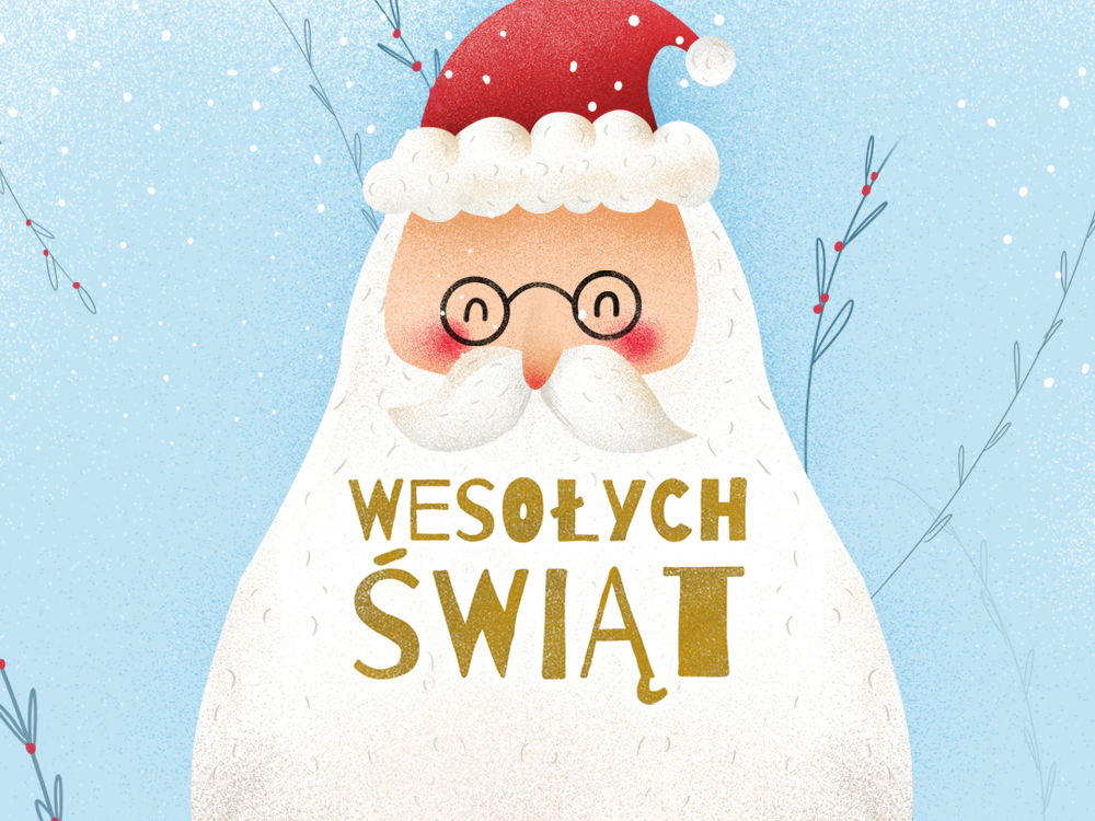 Ilustracja do życzeń - Mikołaj