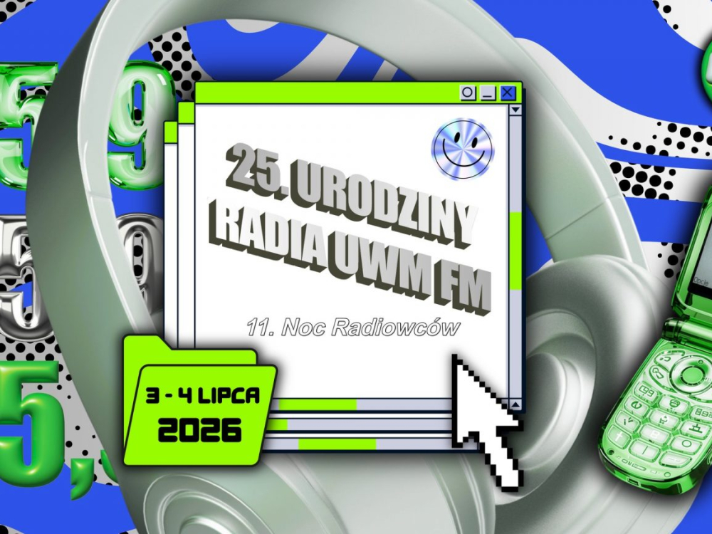 25. urodziny Radia UWM FM - grafika promująca wydarzenie