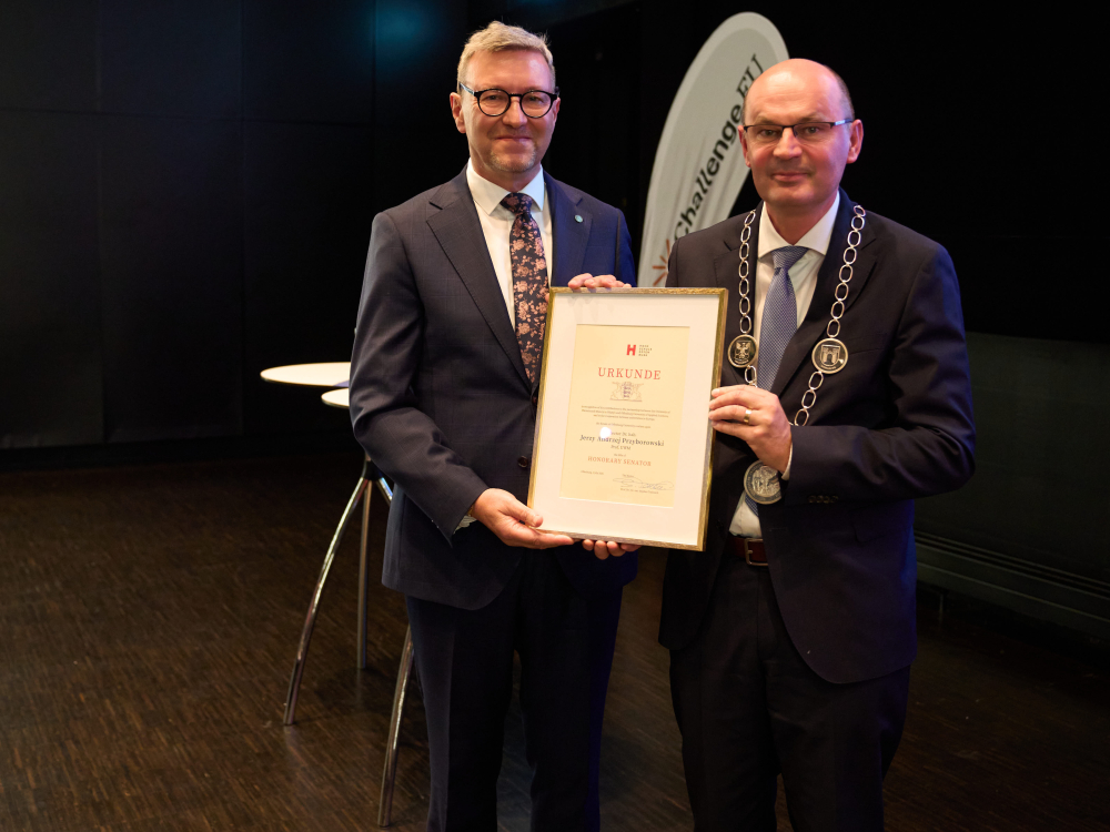 Prof. Jerzy Przyborowski i prof. Stephan Trahasch