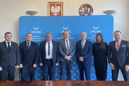 Na UWM odbyło się spotkanie z przedstawicielami Akademii Obrony Narodowej Gruzji