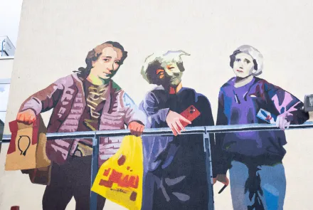 Nowy mural w Kortowie. Wydział Humanistyczny UWM uhonorował pisarzy i myślicieli