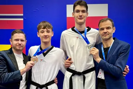 Taekwondziści z klubu AZS UWM Olsztyn z medalami mistrzostw Europy do lat 21