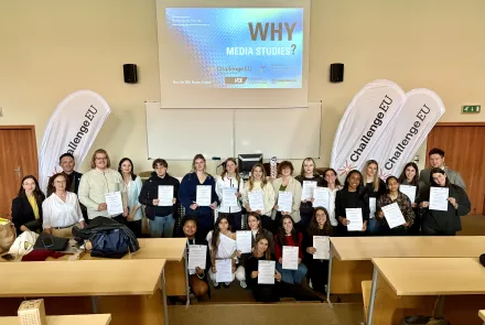 Studenci z uczelni tworzących sojusz ChallengeEU rozmawiali na UWM o mediach