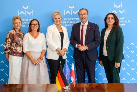 W trosce o język niemiecki. Ambasador Niemiec odwiedził UWM